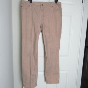 Chico's Ultimate Fit Slim Leg Jeans Tan Size 25
